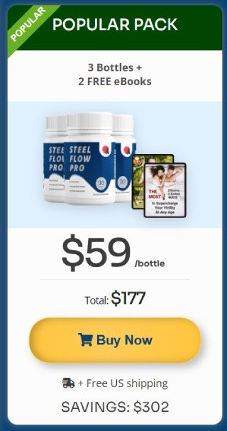 Steel Flow Pro 3 bottles package price