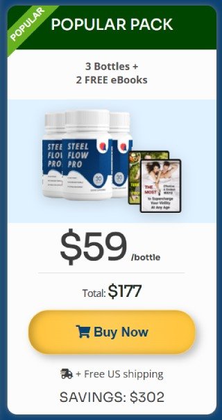 Steel Flow Pro 3 bottle supplement