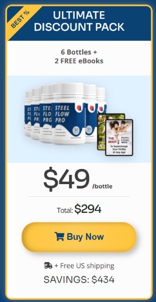 Steel Flow Pro 6 bottles supplement
